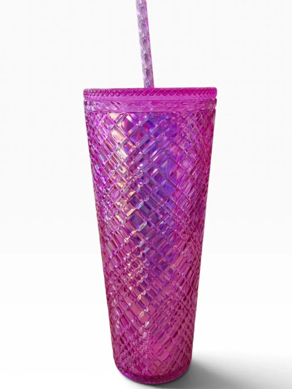 Starbucks 2023 Valentine's Day Pink Taffy Jeweled Tumbler (24oz)
